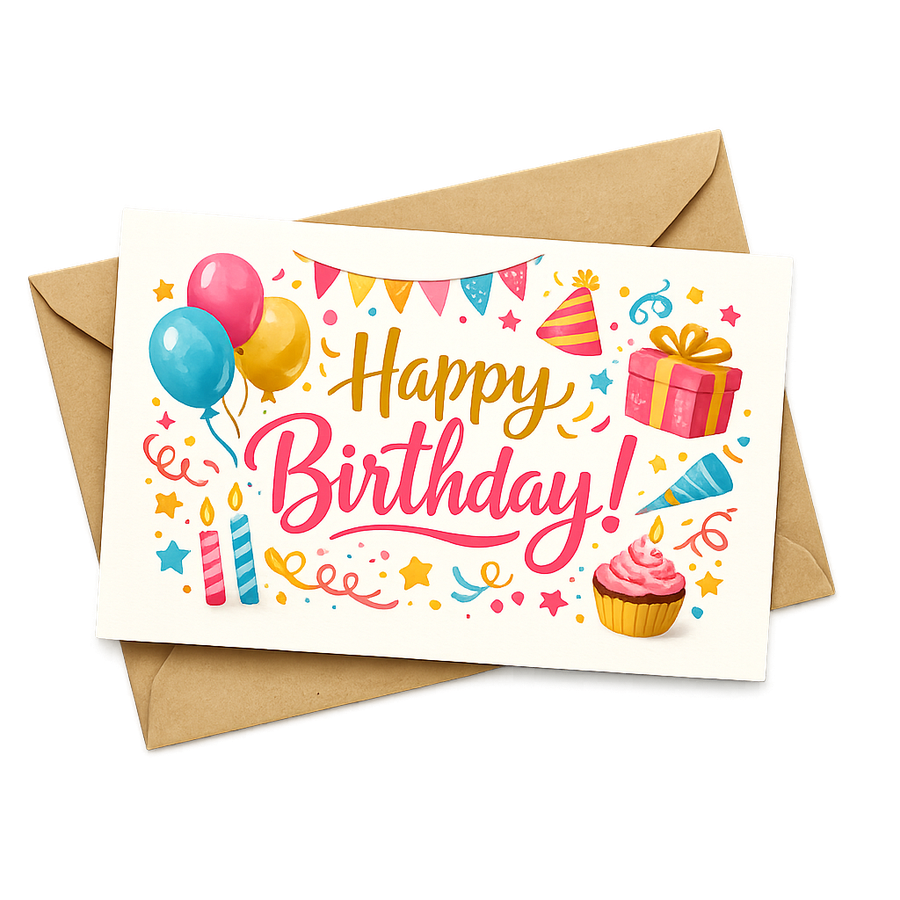 Physical greeting card